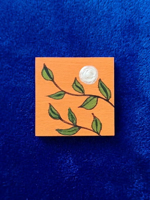 Handmade wooden decorative fridge magnet new