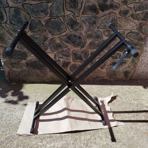 Keyboard stand X-shaped double reinforced, adjustable height, new