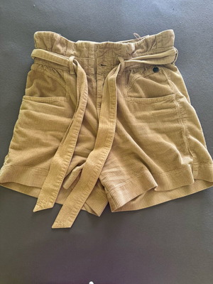 BSB shorts high-waisted with belt corduroy fabric like new beige size M