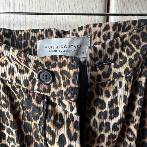 Leopard pants Vassia Kostara size M like new