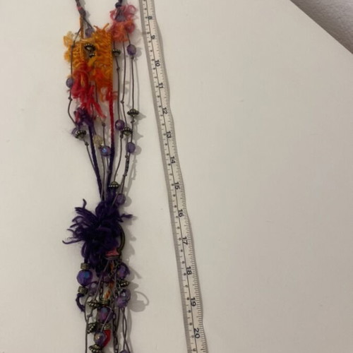 Handmade purple necklace like new