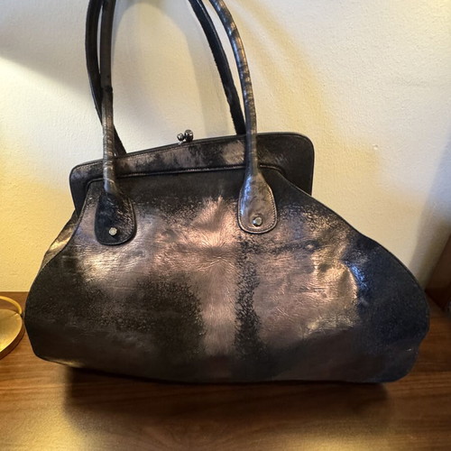 Viktor & Rolf vintage black leather handbag