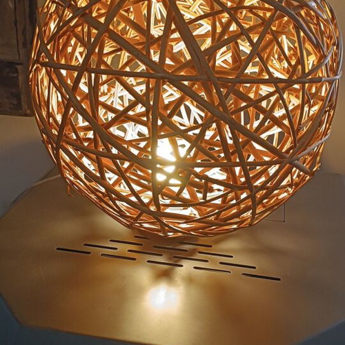 Handmade lamp like new, can be pendant