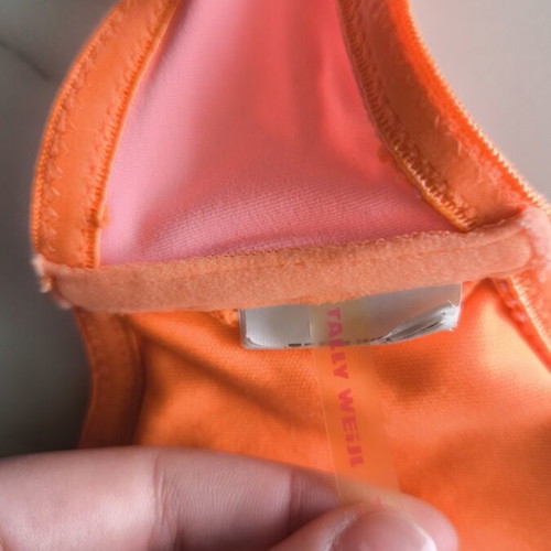 Bikini top Tally Weijl pink size XS/S like new