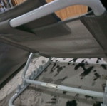 Back support lifter frame like new, light gray