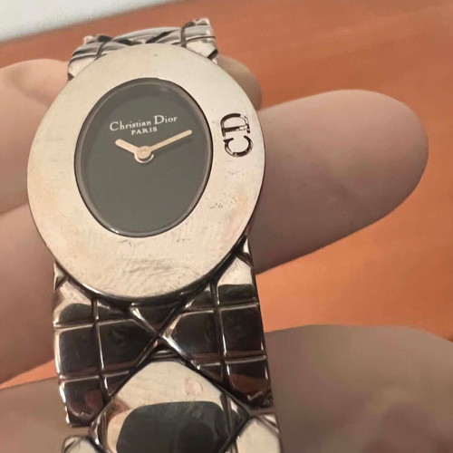 Christian Dior Lady Dior D90-100 women's watch, silver black