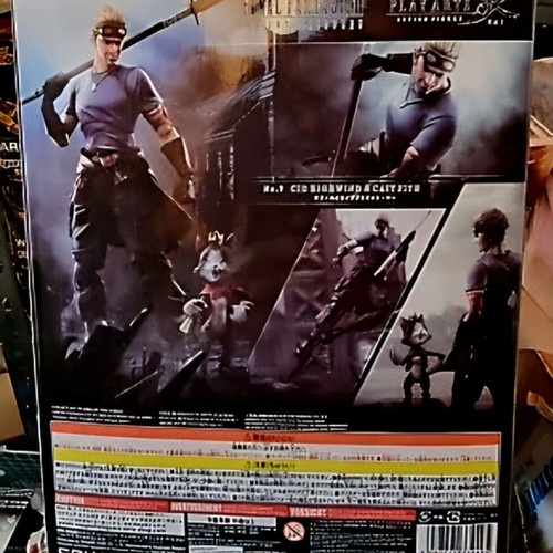 Final Fantasy VII Advent Children Play Arts Kai Cid Highwind Cait Sith figure like new