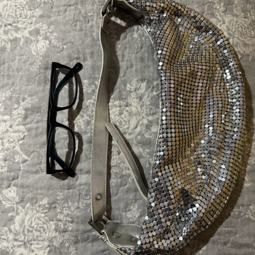 Small metallic shoulder bag Accessorize new