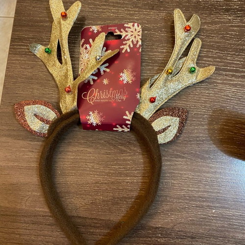Christmas reindeer headbands new, set of 2 pieces