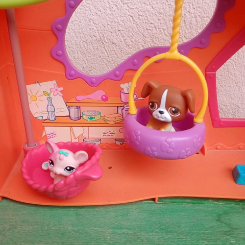 LPS Littlest Pet Shop 2007 Orange Club House Treehouse Playset