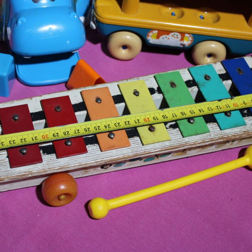 Xylophone musical toy used with sound