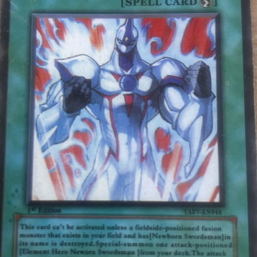 Resurrection of Newborn Swordsman Yu-Gi-Oh! card