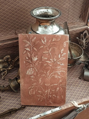 Handmade mixed media artwork on wood like new
