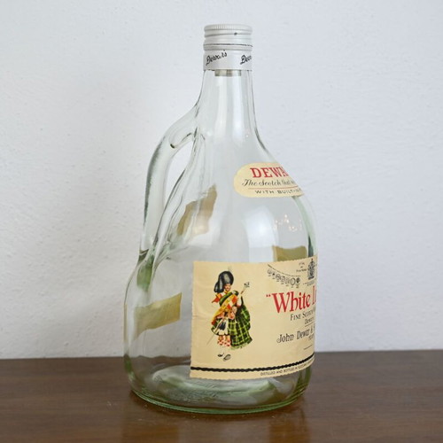 Dewar's White Label Vintage Bottle used, collectible