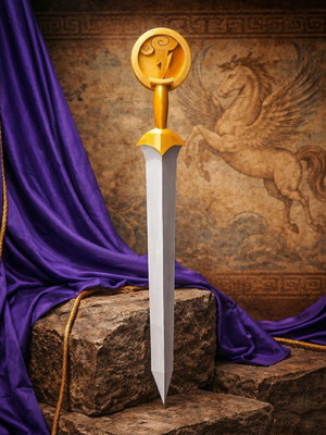 3D Printed Heracles Sword with Wall Mount New