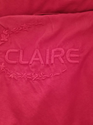 Claire Katrania women's trench coat used, red, size XL