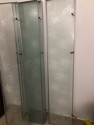 Glass doors used for Billy bookcases 40x192 cm, pack of 6 panels