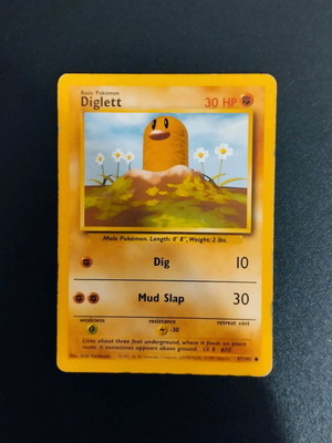 Pokemon Card Diglett in good condition