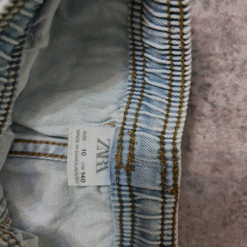 Zara denim shorts size 10 used, blue kids