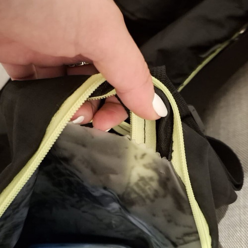 Gym Bag used, black with second external compartment
