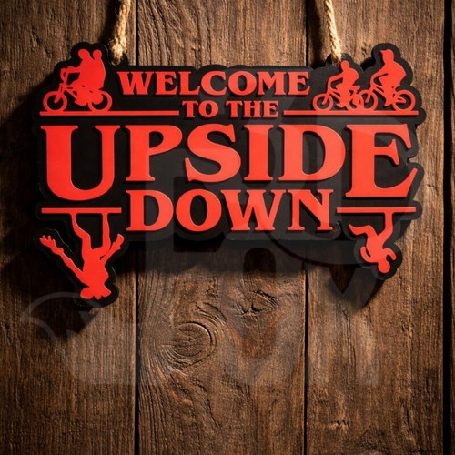 Stranger Things Welcome to the Upside Down hanging decoration new