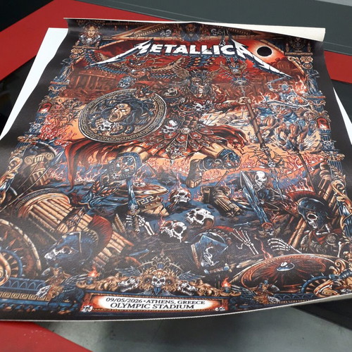 Metallica Athens 2026 Poster Canvas 50x40 cm new