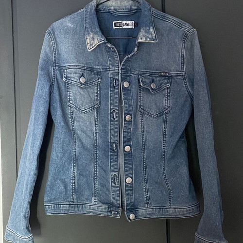 Esti jean jacket like new, size L, blue