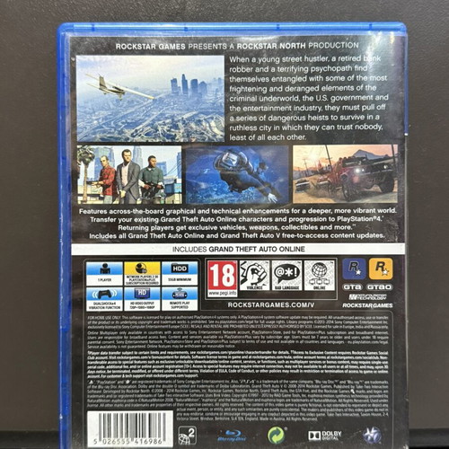 Grand Theft Auto V PS4 game