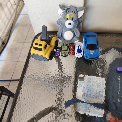 Plastic toy cars set of 6 used with gift