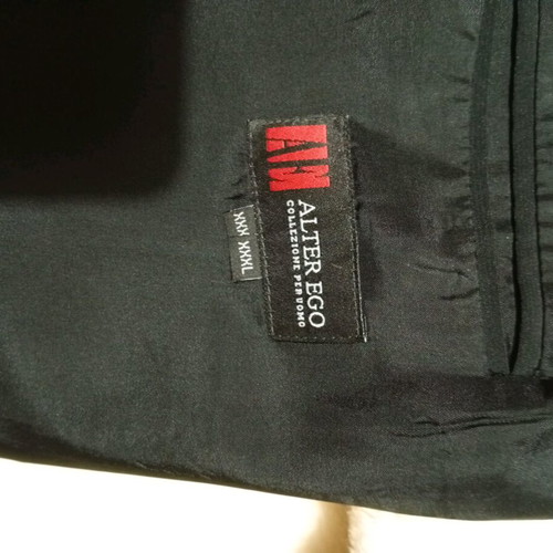 Men's black suit 3XXXL like new