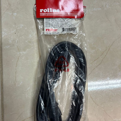 Roline Power Cable black 1.8m C13-C14 new