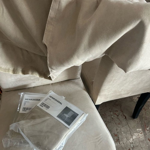 IKEA Henriksdal chairs used, set of 4 beige with extra covers