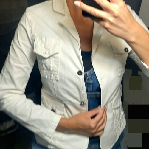 Summer jacket white, like new, one size