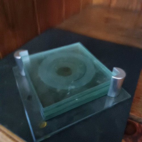 Glass coasters like new