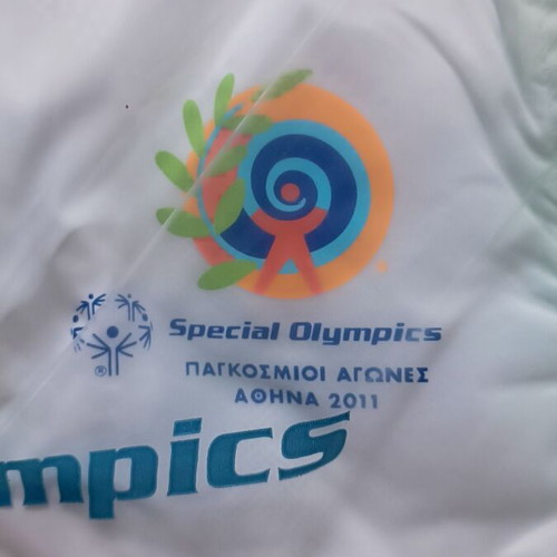 Special Olympics Athens 2011 volunteer shirt and jacket new with pouch