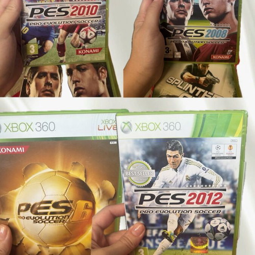 Xbox football games set, like new, pack of 4