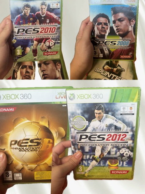 Σετ ποδοσφαιρικών παιχνιδιών Xbox, σαν καινούργιο, πακέτο 4