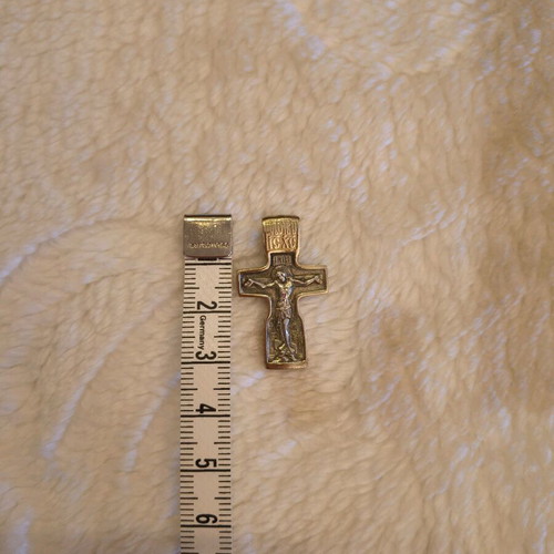 Silver 925 handmade cross gold plated, new