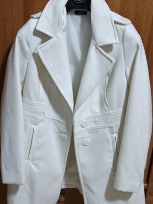 White women's coat La Redoute Collections like new, size small