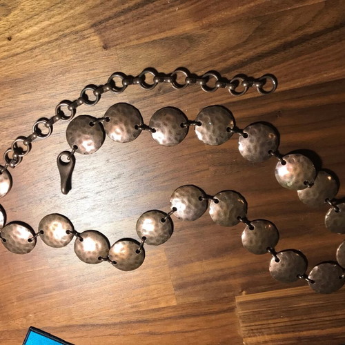 Handmade bronze belt new with unique clasp
