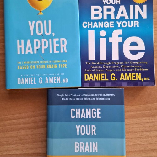Dr.Amen Neuroscience books like new, set of 3