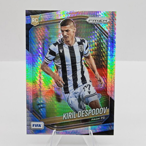 2025-26 Panini Prizm Fifa Kiril Despodov RC Silver Wave Prizm PAOK card like new