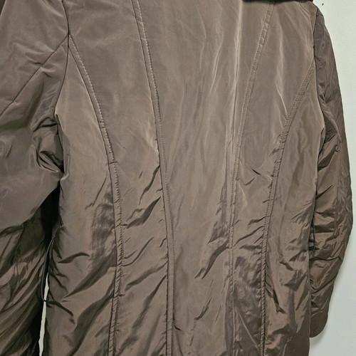 Women’s brown long puffer coat used