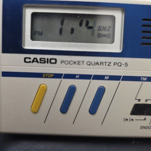 Casio PQ-5 Pocket Quartz Watch used, digital display