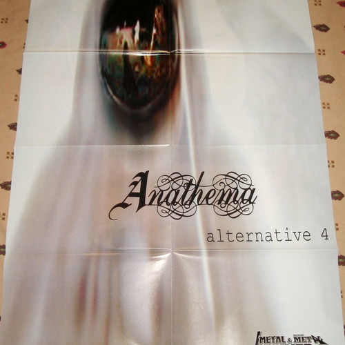 Anathema / Firewind metal double-sided poster new