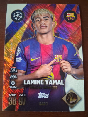 2025-26 Topps Match Attax Lamine Yamal card like new