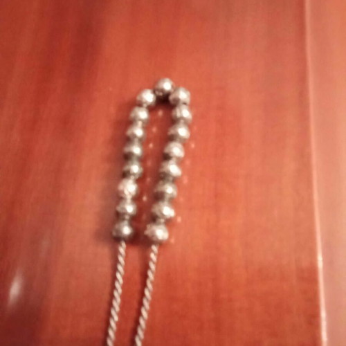Worry beads used from 1980 with silver chain