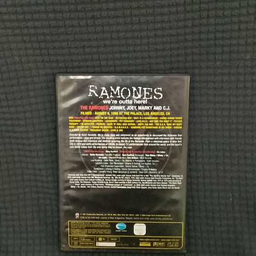 Ramones We're Outta Here Film Crew DVD like new, punk