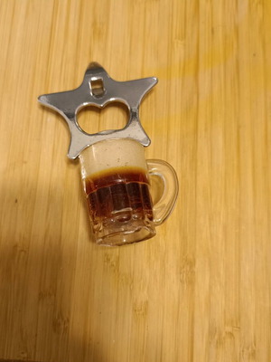 Ανοιχτήρι μπουκαλιών με μαγνήτη για ψυγείο vintage, καινούργιο