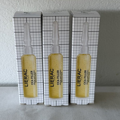 Lierac Cica Filler Hydrating and Anti-Aging Face Serum with Bakuchiol and Retinol 3x10ml
